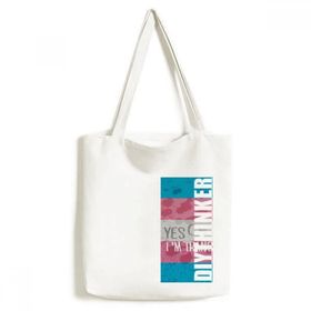 Dıythinker 33x40 Cm Erkek Yes I'm Trans Lgbt Destek Tote Kanvas El Çantası