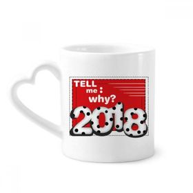 Dıythinker 340 ml 2018 Tell Me Why Milk Digital Happy New Year Kahve Kupası
