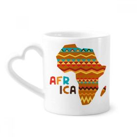 Dıythinker 340 ml Afrika Fantezi Harita Karakterleri Şeritler Kahve Kupası