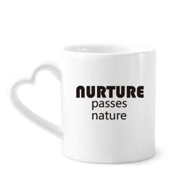 Dıythinker 340 ml Alıntılı Nurture Passes Nature Kahve Kupası