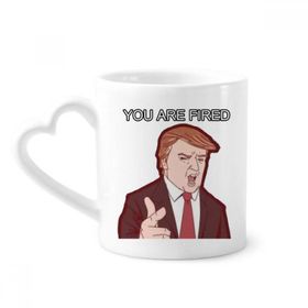Dıythinker 340 ml Amerika Amerikan Başkanı Çizgi Film Resim Kahve Kupası
