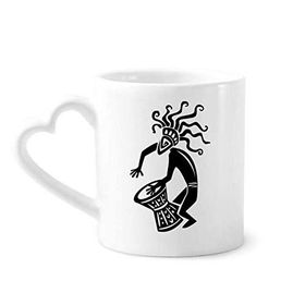 Dıythinker 340 ml Antik Mısır Soyut Dekoratif Sanat Desenli Kahve Kupası