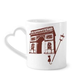 Dıythinker 340 ml Arch Of Triumphal France Paris Simgesi Kahve Kupası