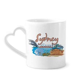 Dıythinker 340 ml Australia City Sydney Opera Suluboya Kahve Kupası