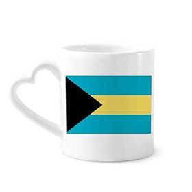 Dıythinker 340 ml Bahamalar Ulusal Bayrağı Kuzey Amerika Ülke Kahve Kupası