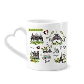 Dıythinker 340 ml Bahar Eyfel Paris Fransa Grafiti Kahve Kupası