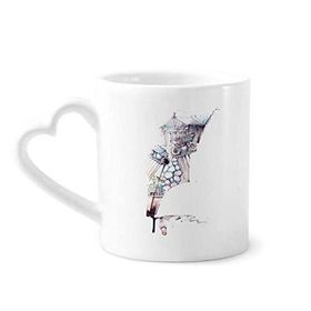 Dıythinker 340 ml Barok Mimari Bina Suluboya Resim Kahve Kupası