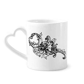Dıythinker 340 ml Barok Sanat Dekorasyonu Modern Desenli Kahve Kupası