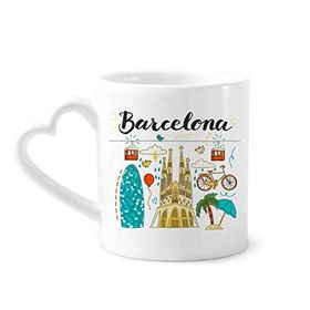 Dıythinker 340 ml Barselona İspanyol Sagrada Familia Kahve Kupası