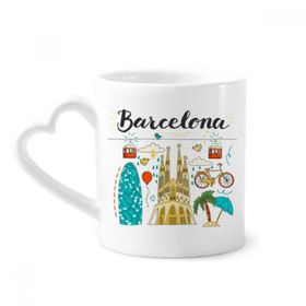 Dıythinker 340 ml Barselona İspanyol Sagrada Familia Kahve Kupası