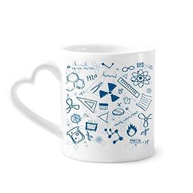 Dıythinker 340 ml Basit Vuruş Stili Fiziksel Kimya Sembolü Kahve Kupası
