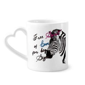 Dıythinker 340 ml Basit Zebra Resim Mektubu Hayvan Kahve Kupası