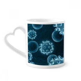 Dıythinker 340 ml Bilim Mavi Hücre Desenli Yaratıcı Kahve Kupası