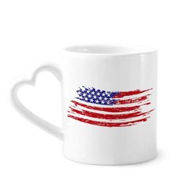 Dıythinker 340 ml Bükülmüş Yıldızlar ve Çizgiler Amerika Ülke Bayrağı Kahve Kupası