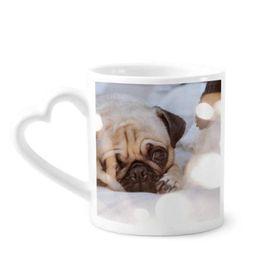 Dıythinker 340 ml Bulldog Evcil Hayvan Yalnız Resim Kahve Kupası