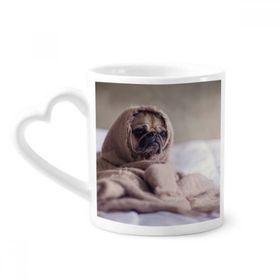 Dıythinker 340 ml Bulldog Evcil Hayvan Yalnız Resim Kahve Kupası
