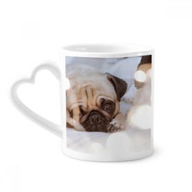 Dıythinker 340 ml Bulldog Evcil Hayvan Yalnız Resim Kahve Kupası