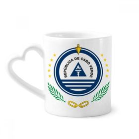 Dıythinker 340 ml Cape Verde Ulusal Amblem Ülke Kahve Kupası