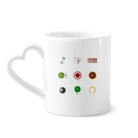 Dıythinker 340 ml Casino Küçük Element İllüstrasyon Kahve Kupası