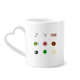 Dıythinker 340 ml Casino Küçük Element İllüstrasyon Kahve Kupası