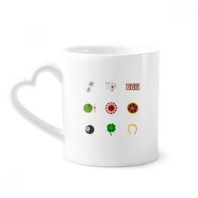 Dıythinker 340 ml Casino Küçük Element İllüstrasyon Kahve Kupası
