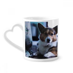 Dıythinker 340 ml Corgi Köpek Evcil Hayvan Yalnız Resim Kahve Kupası