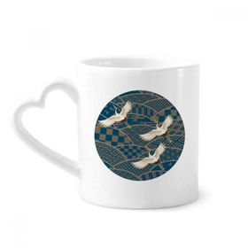 Dıythinker 340 ml Cranes Akçaağaç Yaprakları Geometri Kahve Kupası