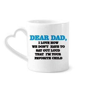 Dıythinker 340 ml Dear Dad Mektup Festival Alıntı Kahve Kupası