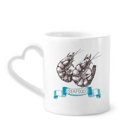 Dıythinker 340 ml Deniz Mahsulleri Karides Deniz Organizması Kahve Kupası