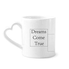 Dıythinker 340 ml Dreams Come True İlham Verici Alıntı Kahve Kupası
