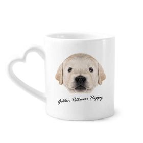 Dıythinker 340 ml Eğitimli Golden Retriever Yavru Köpek Hayvan Kahve Kupası