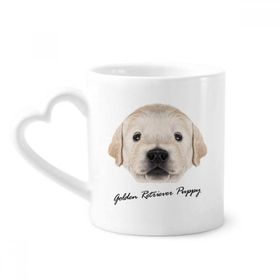 Dıythinker 340 ml Eğitimli Golden Retriever Yavru Köpek Hayvan Kahve Kupası