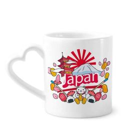 Dıythinker 340 ml El Dekorasyonu Japon Desenli Kahve Kupası