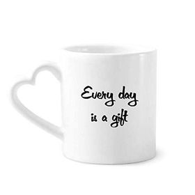 Dıythinker 340 ml Every Day Is A Gift İlham Verici Kahve Kupası