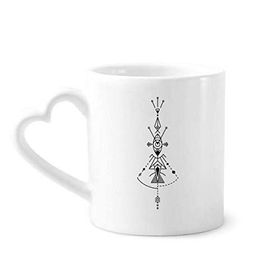 Dıythinker 340 ml Evren Sembolü Totem Desenli Uzaylı Kahve Kupası