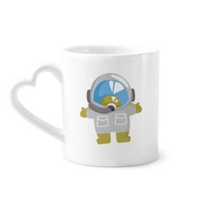Dıythinker 340 ml Evren ve Uzaylı Güzel Astronot Kahve Kupası
