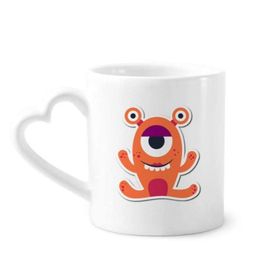 Dıythinker 340 ml Evren ve Uzaylı Turuncu Canavar Kahve Kupası