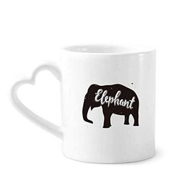 Dıythinker 340 ml Fil Siyah ve Beyaz Hayvan Kahve Kupası
