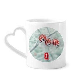 Dıythinker 340 ml First Frost Yirmi Dört Güneş Dönemi Desenli Kahve Kupası