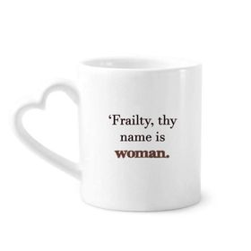 Dıythinker 340 ml Frailty İsimler Kadın Shakespeare Kahve Kupası