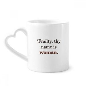 Dıythinker 340 ml Frailty İsimler Kadın Shakespeare Kahve Kupası