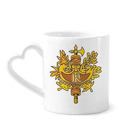 Dıythinker 340 ml Fransa Avrupa Ulusal Amblemi Kahve Kupası