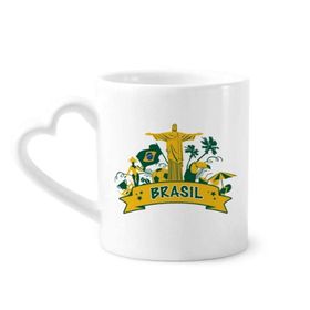 Dıythinker 340 ml Futbol Dağı Corcovado Papağan Brezilya Kahve Kupası