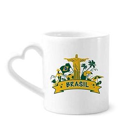 Dıythinker 340 ml Futbol Dağı Corcovado Papağan Brezilya Kahve Kupası