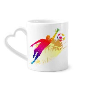 Dıythinker 340 ml Futbol Kaleci Blokları Futbol Kahve Kupası