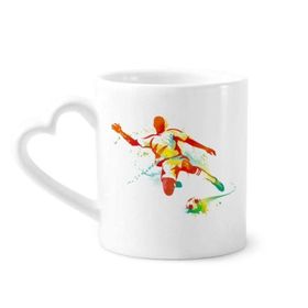 Dıythinker 340 ml Futbol Oyuncuları Kick Futbol Kahve Kupası