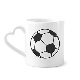 Dıythinker 340 ml Futbol Spor Çizgisi Çizim Desenli Kahve Kupası