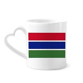 Dıythinker 340 ml Gambiya Ulusal Bayrağı Afrika Ülke Kahve Kupası