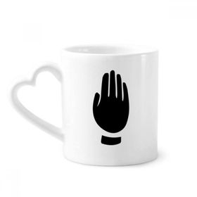 Dıythinker 340 ml Gesture Siyah Silüet Desenli Kahve Kupası