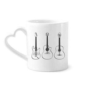 Dıythinker 340 ml Gitar Müzik Enstrümanları kombinasyonu Gitar Kahve Kupası